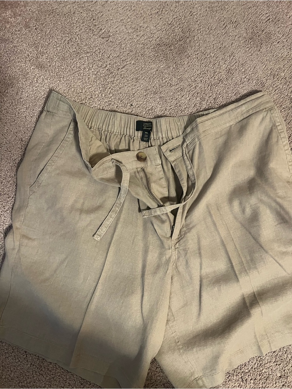 Club Room 100% linen drawstring shorts sz xx large